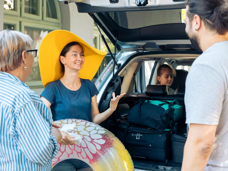 family holiday with hire car